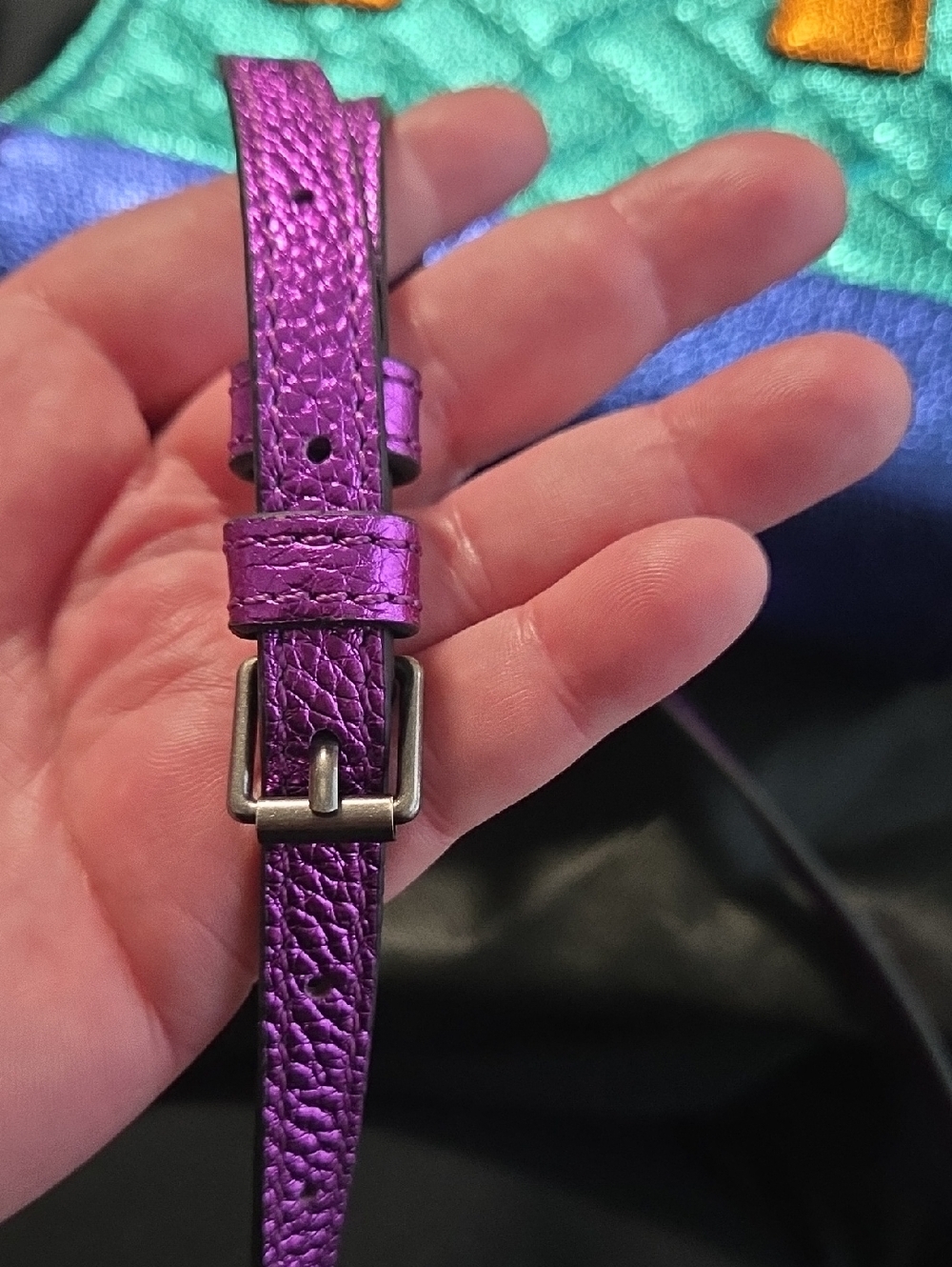 Kurt Geiger Leather Kensignton  Metallic Crossbody Bag New With Dustcover - Picture 11 of 11